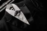 Detail of the suit that the groom will wear at his wedding